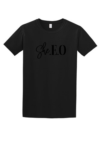 She E.O. T-shirt with back slogan-Small Business Owner (All Day-Every Day)