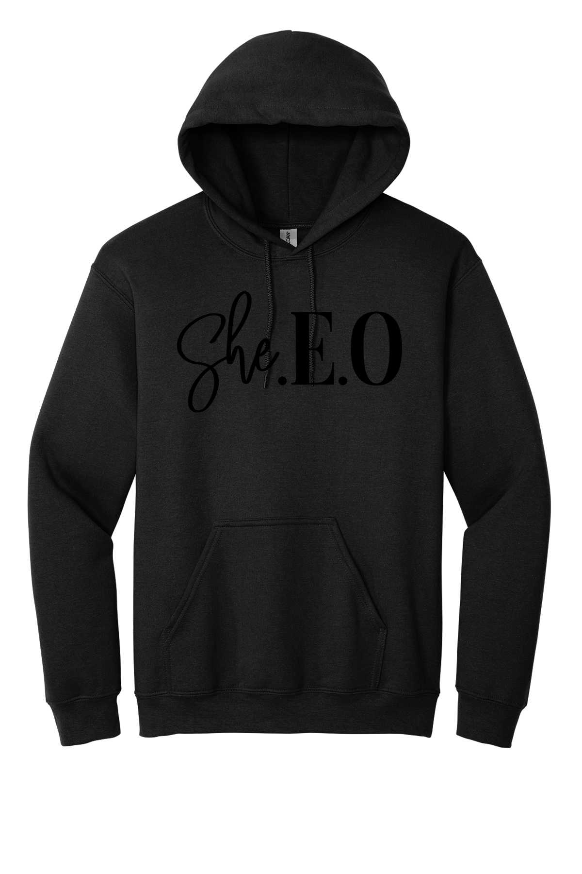 She. E. O. Hoodie (With Back Slogan- Small Business Owner- All Day Every Day)